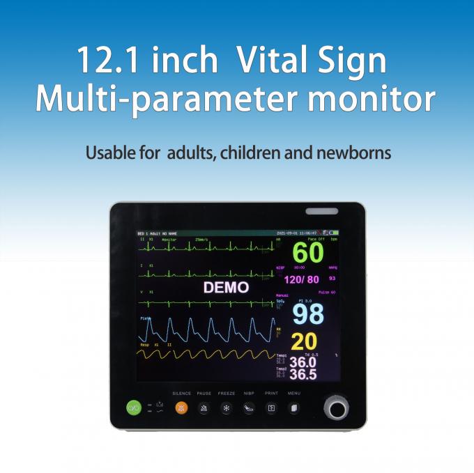 12.1 Inch vital sign Hospital Patient Monitor Multipara Cardiac Monitor