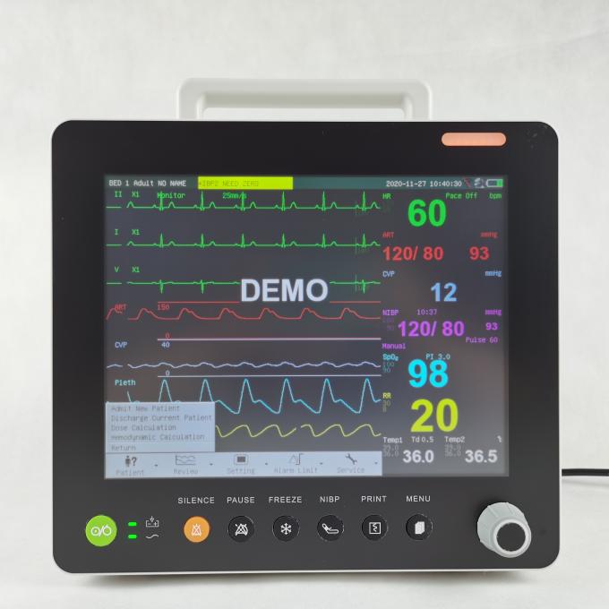 Modular Plug In ICU Vital Sign Monitor 15'' TFT 16 languages Patient ...
