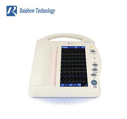 10.1 Inch Touch Screen External Data Transfer 12 Channel ECG Machine With Digital Recording