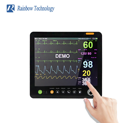 15 Inch Multipara Monitor With EtCO2 Vital Signs Medical Instrument For Hospitals