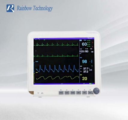 Multi Parameter Patient Monitor ECG HR RESP SPO2 NIBP Temp