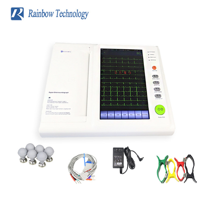 Touch Screen 12 Channel EKG ECG Machine Automatic Measurement Outpatient Facilities