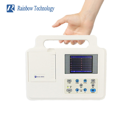 12 Lead Single / Three Channel Medical ECG Machine Small Size For Hospital