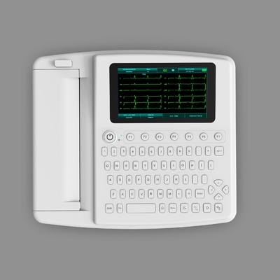 Full Keyboard Hospital Electrocardiogram EKG Machine With Printer