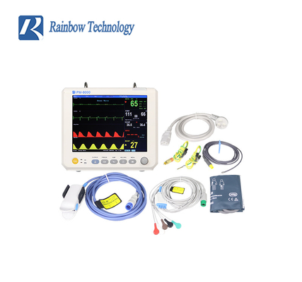 Hospital Equipment ECG ICU Multi Parameter Patient Portable Monitor