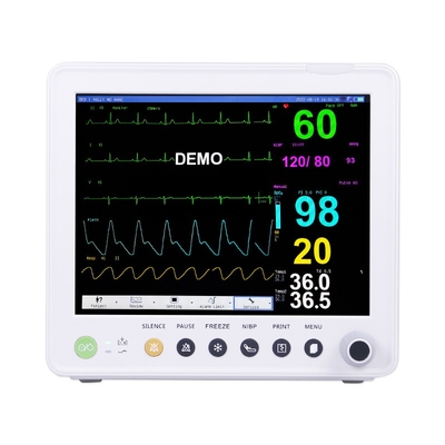 12.1 Inch LED/LCD Display Multi Parameter Patient Monitor 1 Year