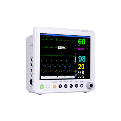 Portable 12.1 Inch LCD Screen Vital Signs Patient Monitor With Stand Bracket