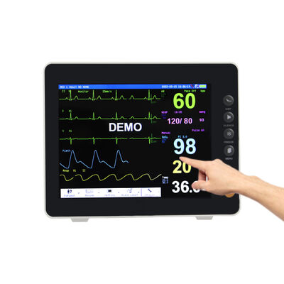 8 Inch 6 Parameter Modular Multi Parameter Patient Monitor for Vital Sign Monitoring in Medical Settings