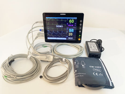 8 Inch Color LCD Display Multi Parameter Patient Monitor ISO Certified Class II Instrument with 1 Year Warranty