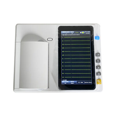 7 Inch Touch Screen Medical ECG Machine with Thermal Array Printer for Real-time/Offline Analysis