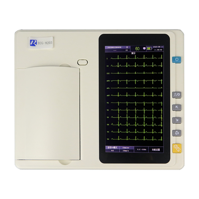 Auto analysis Home ECG Machine For Hospital 7 Inch Colorful TFT LCD