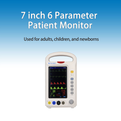 ISO13485 Portable Patient Monitor 7 Inch Colorful Disaplay Built In Rechargeable Battery
