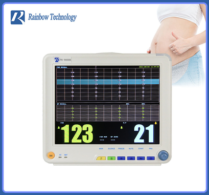 Portable 12.1Inch Fetal Heart Rate Monitor 3 Parameter Lightweight dust free