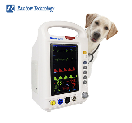 Multiparameter Veterinary Capnography Monitors 2.0kg Lightweight For Animal Hospital