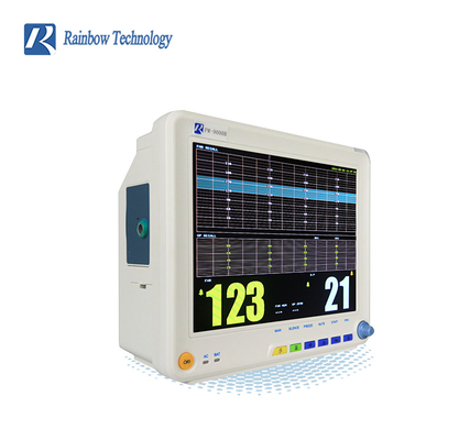 Multi Parameter Fetal Heart Rate Monitor Toco FHR FM High Precision For Fetus