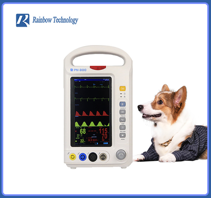 High Accuracy Multiparameter Veterinary Monitor with USB Data Transfer for Safety