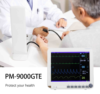 Reliable Multi Parameter Patient Monitor PM-9000 15 Inch Optional Mobile Cart