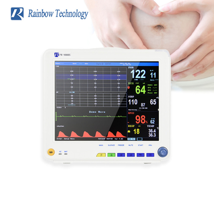 12.1 Inch Maternal Fetal Monitor For Pregnant Built In Rechargeable Lithium Battery