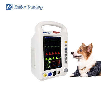 Multifunction Veterinary Monitoring Equipment Portable With 7 Inch Color LCD Display