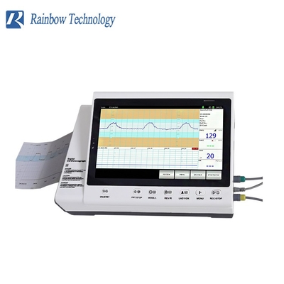 3 Parameters Twins CTG Fetal Heart Rate Monitor Cardiotocography Machine With Printer