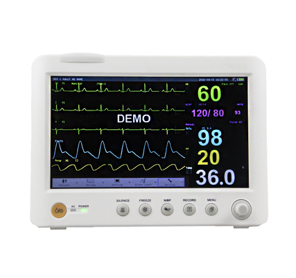 ECG 10 Inch Portable Vitals Machine Supports 6 Parameters