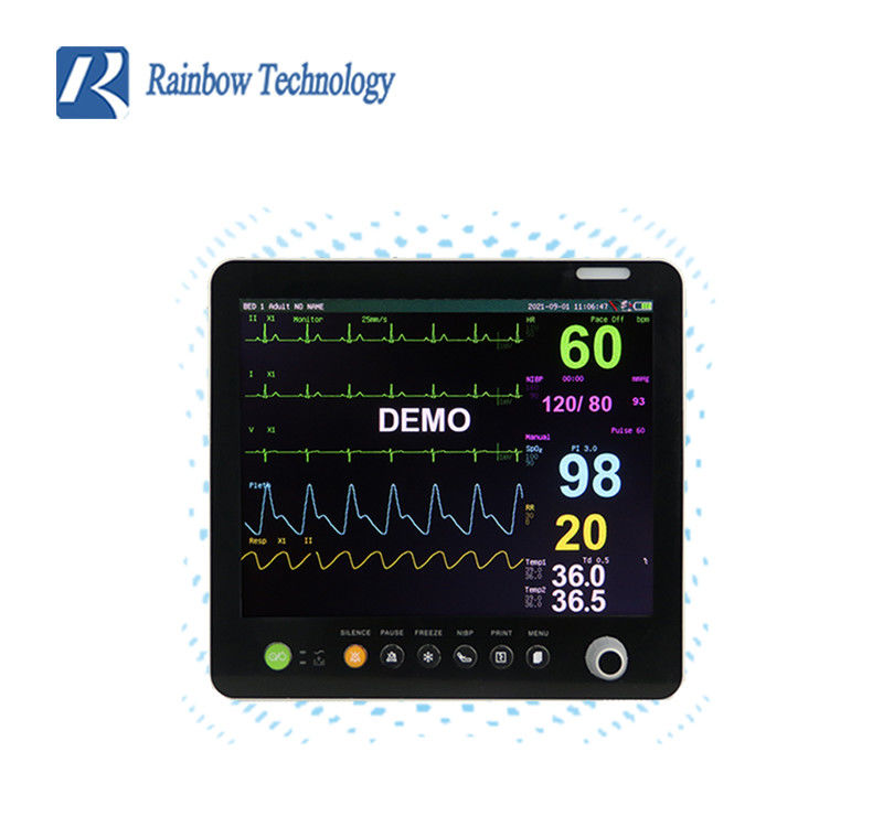15 Inch Multi Parameter Patient Monitor High Integration Mirror Surface ...