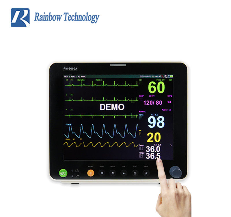 ICU CCU Multi Parameter Patient Monitor Vital Sign 12.1 Inch Touch Screen