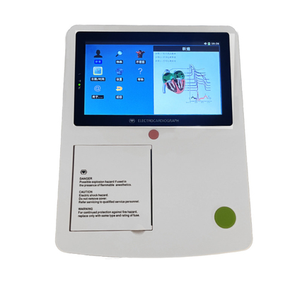 Factory Price Portable 7 Inch Touch Screen 12 Lead 3/6 Channel Ecg Machine
