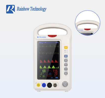 7 Inch Portable Multi Parameter Monitor Color Display Vital Signs Patient Monitor