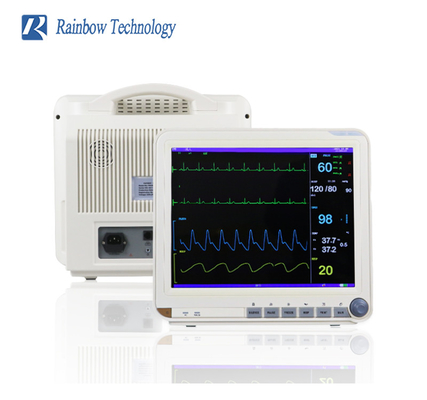 Multi Parameter Patient Monitor ECG HR RESP SPO2 NIBP Temp