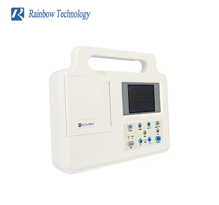 12 Lead Single / Three Channel Medical ECG Machine Small Size For Hospital