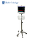 Stainless Steel Patient Monitor Rolling Stand Height Adjustable