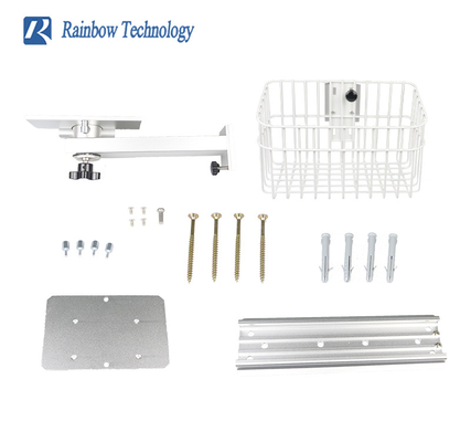 Adjustable Bracket For Patient Monitor With Basket