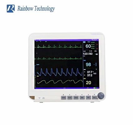 Medical Multi Parameter Patient Monitor With ECG/ HR/ RESP/ SPO2/ NIBP/ Temp