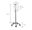 White Patient Shifting Trolley - Foldable Handle for Convenient Shifting