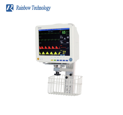 Adjustable Bracket For Patient Monitor With Basket