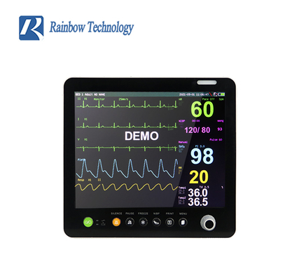 15 Inch Medical Vital Monitor 6 Parameter Patient Monitor For Icu PM9000-GTE