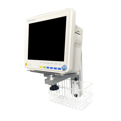 Adjustable Bracket For Patient Monitor With Basket