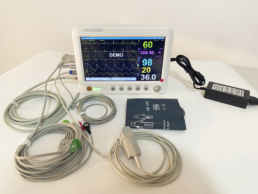 10.1 Inch Color TFT Display 6 Parameter Cardiac Monitor Vital Signs Monitor