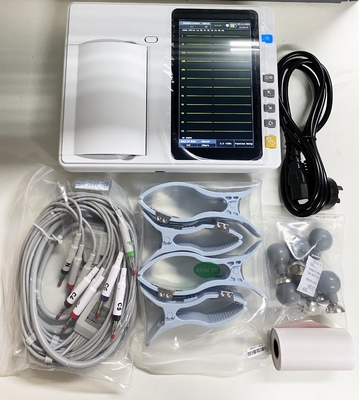 3/6 Channel Electrocardiography Machine High Resolution Thermal Printer Portable Ecg Monitor