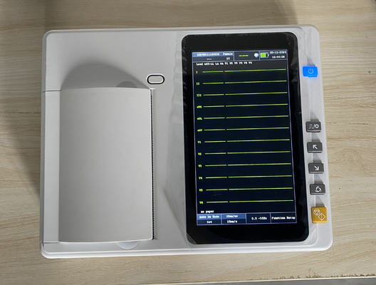3/6 Channel Electrocardiography Machine High Resolution Thermal Printer Portable Ecg Monitor