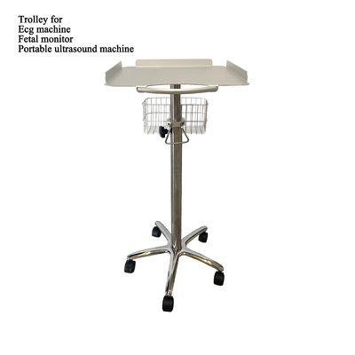 ECG Monitor Roll Stand with Basket for Modern Design and Avaliable OEM Service
