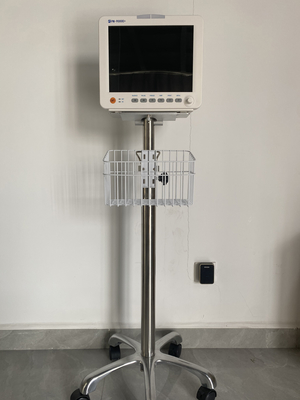 Patient monitor machine human icu patient monitor with printer and trolley