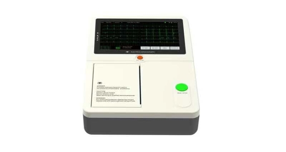 Portable 7 Inch Touch Screen 12 Lead 3 Channel Ecg Machine