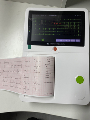 Portable 7 Inch Touch Screen 12 Lead 3 Channel Ecg Machine