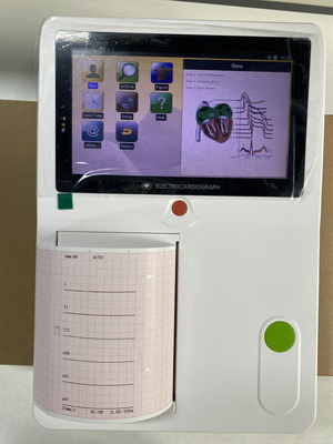 Portable 7 Inch Touch Screen 12 Lead 3 Channel Ecg Machine