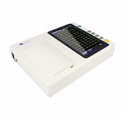 7 inch color TFT-LCD touch screen electrocardiogram digital ecg machine