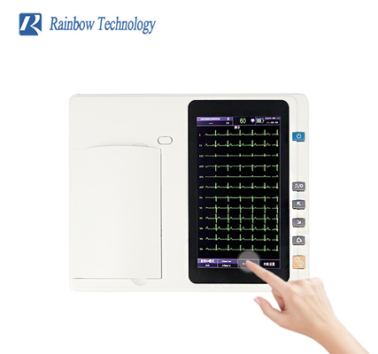 7 inch color TFT-LCD touch screen electrocardiogram digital ecg machine