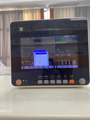 Multi-Parameter Patient Monitor With ECG Resp SpO2 Nibp Temp and Moveable Stand OEM Available