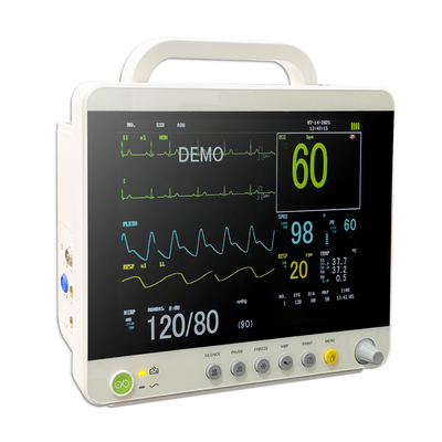 Multiparameter Electric Patient Monitor Medical Clinic Equipment Made of Durable Plastic